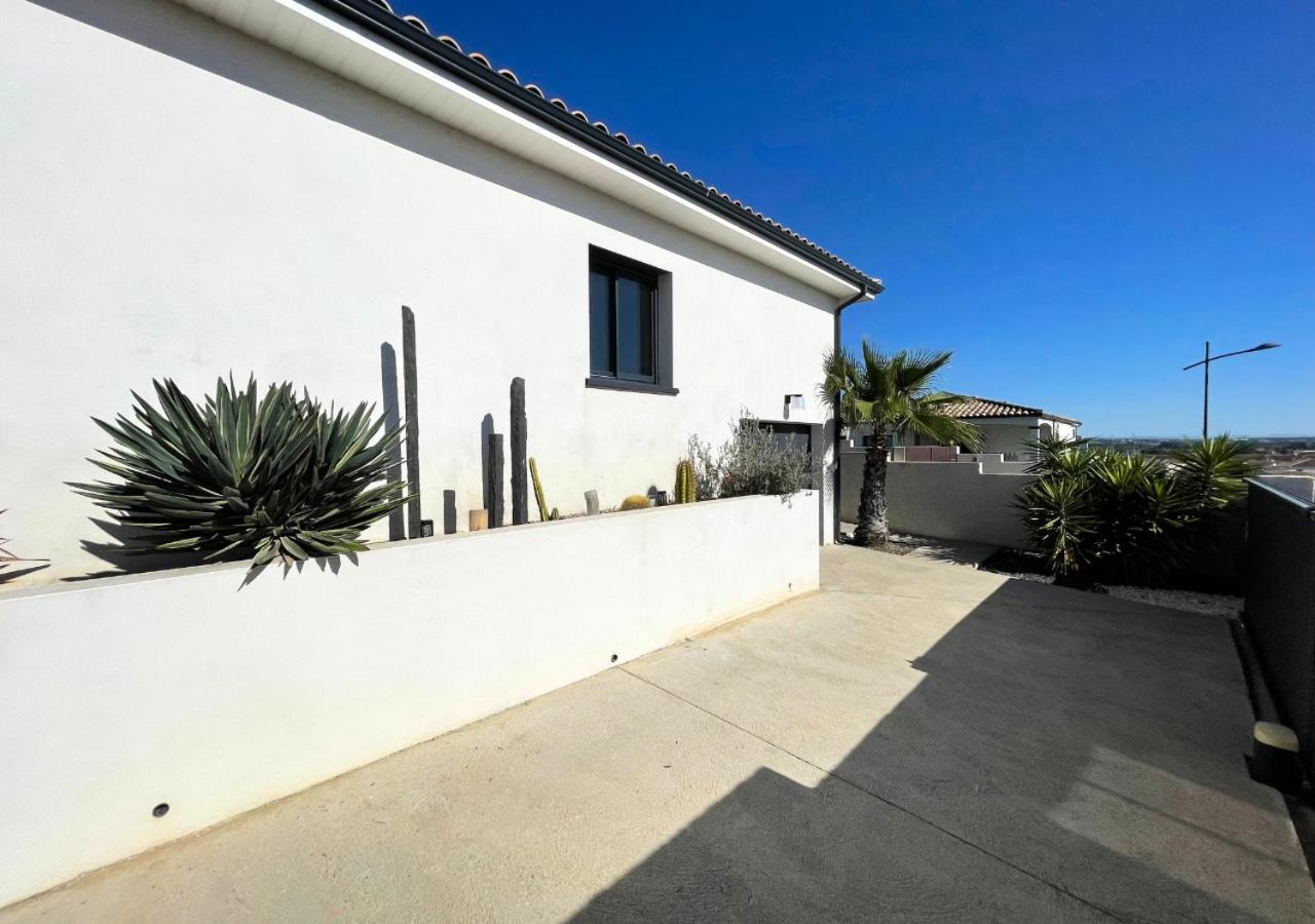 Villa Contemporaine Avec Piscine Chauffee Proche Des Plages Sauvian 外观 照片